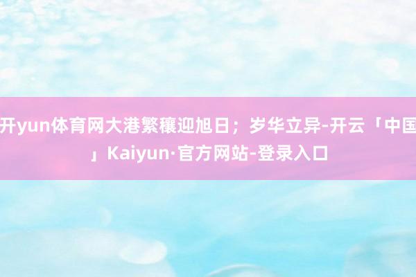 开yun体育网大港繁穰迎旭日；岁华立异-开云「中国」Kaiyun·官方网站-登录入口