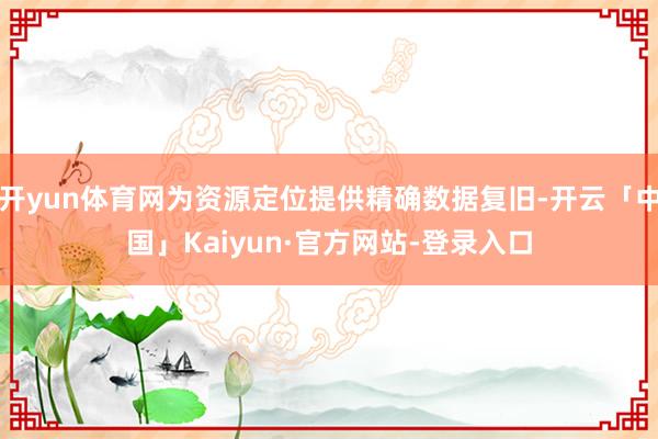 开yun体育网为资源定位提供精确数据复旧-开云「中国」Kaiyun·官方网站-登录入口