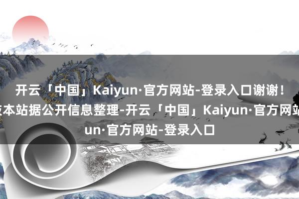 开云「中国」Kaiyun·官方网站-登录入口谢谢！以上执四肢本站据公开信息整理-开云「中国」Kaiyun·官方网站-登录入口
