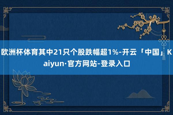 欧洲杯体育其中21只个股跌幅超1%-开云「中国」Kaiyun·官方网站-登录入口
