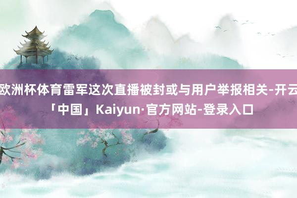 欧洲杯体育雷军这次直播被封或与用户举报相关-开云「中国」Kaiyun·官方网站-登录入口