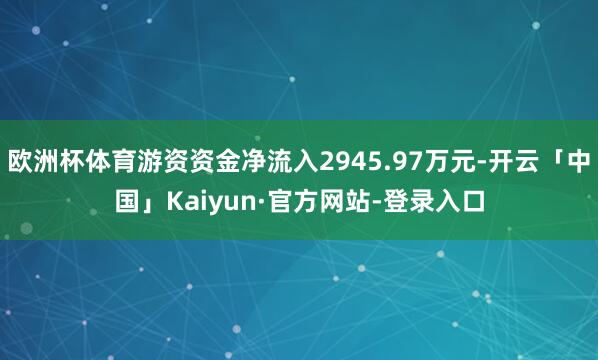 欧洲杯体育游资资金净流入2945.97万元-开云「中国」Kaiyun·官方网站-登录入口