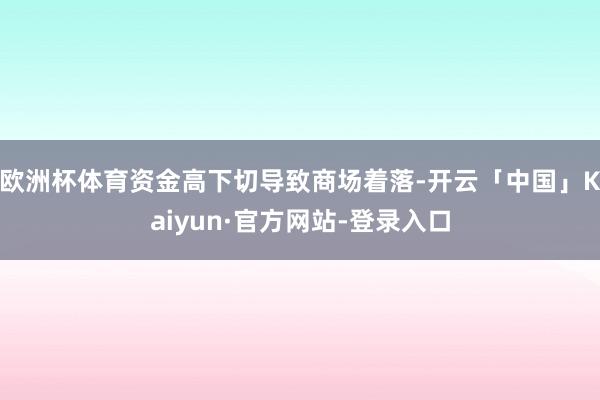 欧洲杯体育资金高下切导致商场着落-开云「中国」Kaiyun·官方网站-登录入口